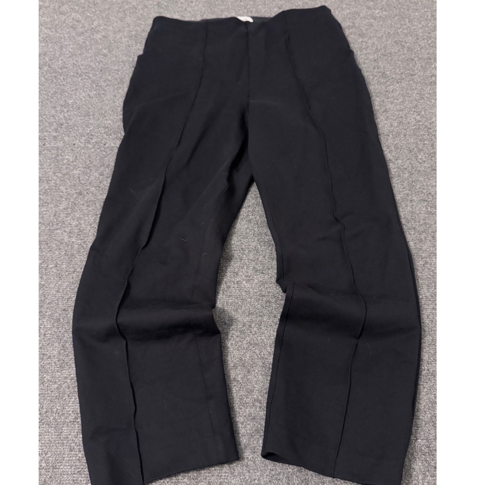 Spanx The Perfect Pant Slim Straight Black Ponte Trousers XL 21691R High Rise b2